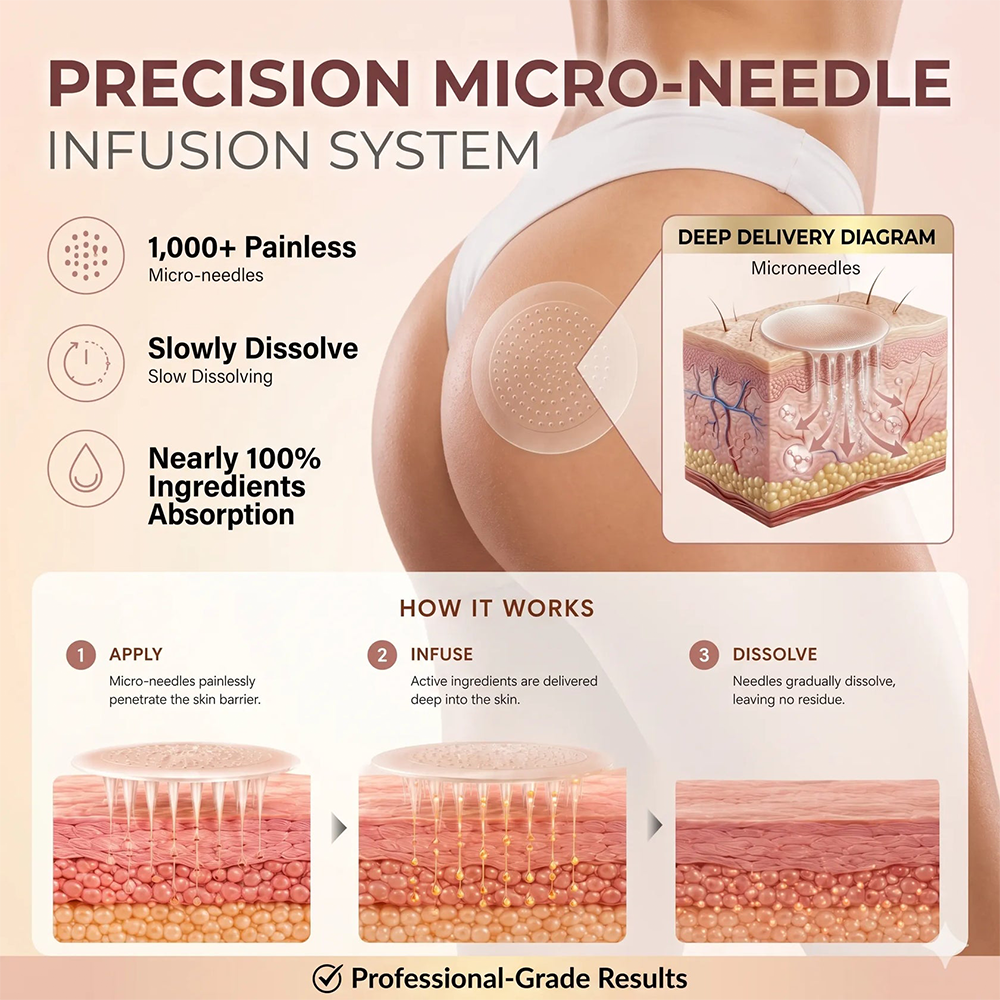💖Purelora® CurveSculpt Micro-Patch ✦ Sculpt • Firm • Smooth Lower Body Curves ✦ Micro-Needle Infusion System