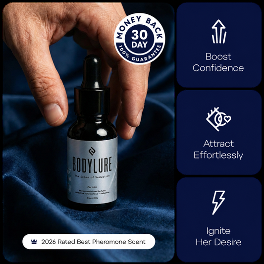 Bodylure® For Him~The irresistible scent that amplifies you, and draws her in